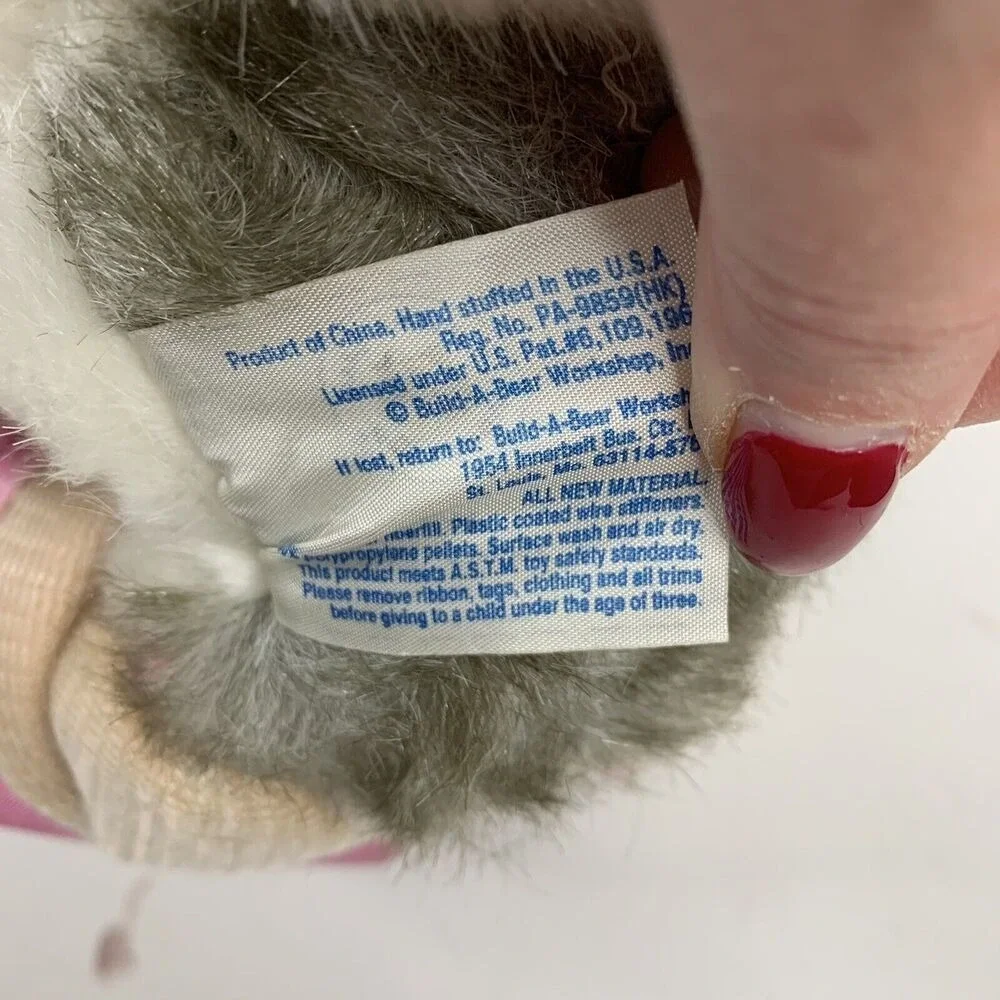 Build A Bear‎ Husky Malamute Eskimo Puppy Dog Plush Swimsuit Collar & Tag 17